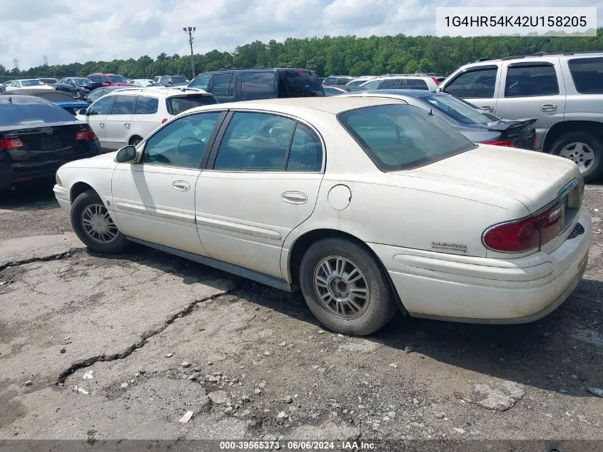 2002 Buick Lesabre Limited VIN: 1G4HR54K42U158205 Lot: 39565373