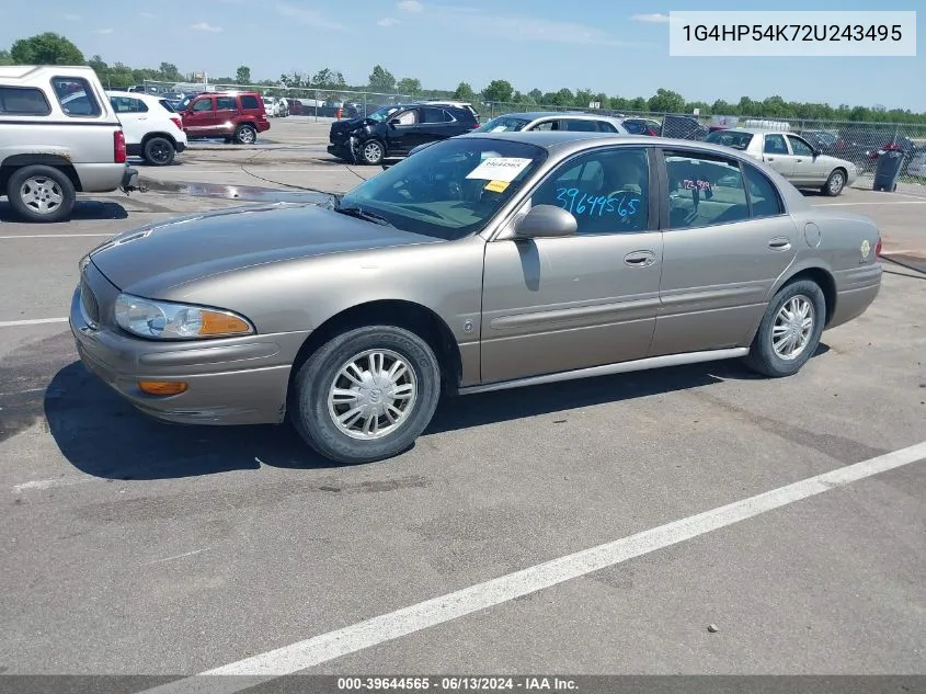 2002 Buick Lesabre Custom VIN: 1G4HP54K72U243495 Lot: 39644565