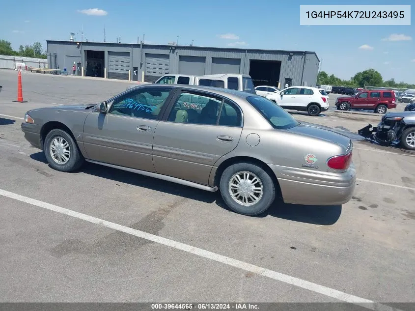 2002 Buick Lesabre Custom VIN: 1G4HP54K72U243495 Lot: 39644565