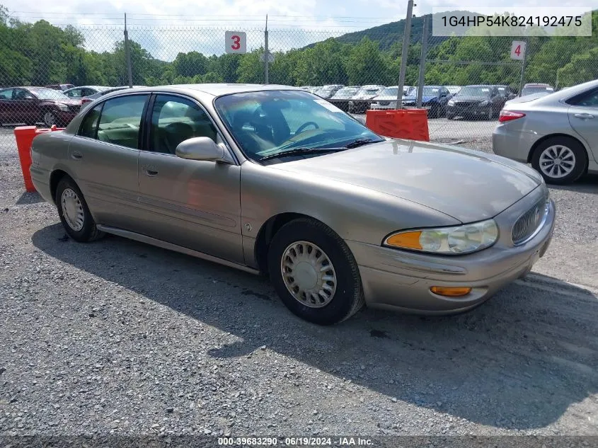 2002 Buick Lesabre Custom VIN: 1G4HP54K824192475 Lot: 39683290