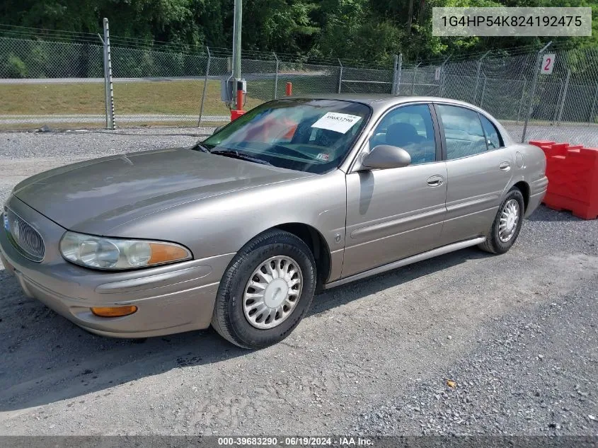 2002 Buick Lesabre Custom VIN: 1G4HP54K824192475 Lot: 39683290