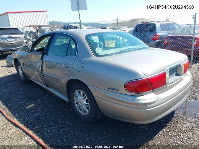 2002 Buick Lesabre Custom VIN: 1G4HP54KX2U294568 Lot: 39773632