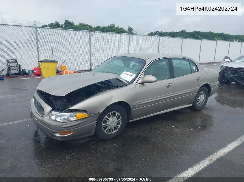 1G4HP54K024202724 2002 Buick Lesabre Custom