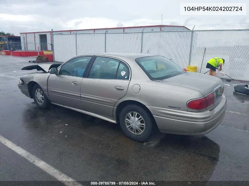 2002 Buick Lesabre Custom VIN: 1G4HP54K024202724 Lot: 39785799