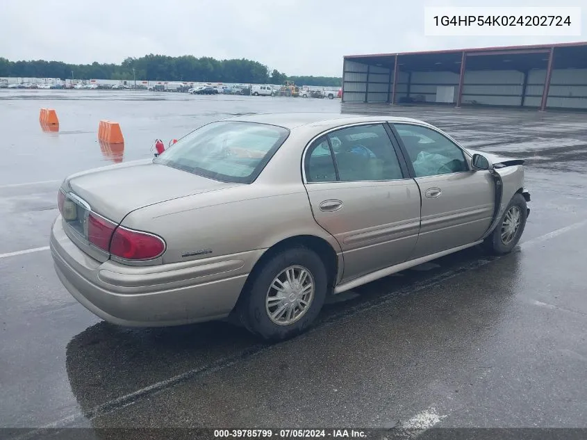 2002 Buick Lesabre Custom VIN: 1G4HP54K024202724 Lot: 39785799