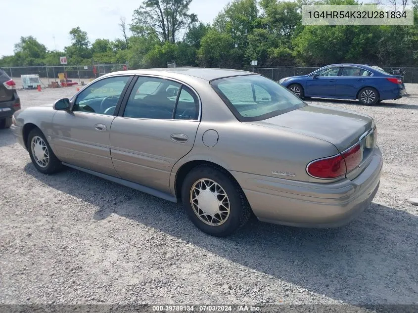 2002 Buick Lesabre Limited VIN: 1G4HR54K32U281834 Lot: 39789134