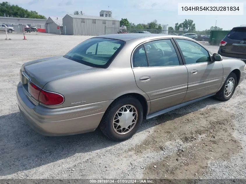 2002 Buick Lesabre Limited VIN: 1G4HR54K32U281834 Lot: 39789134