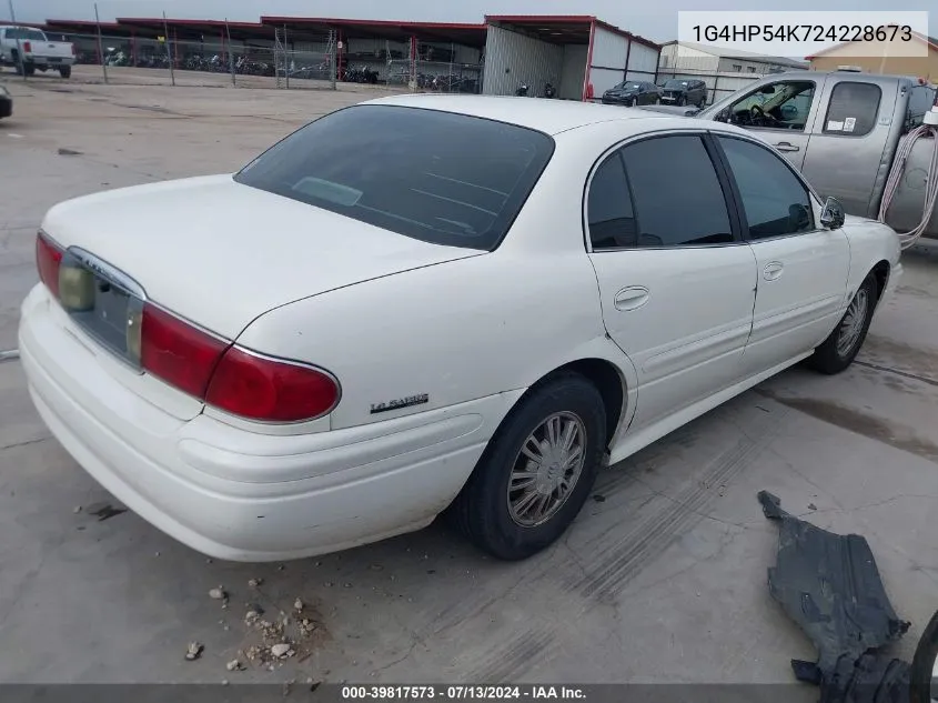 2002 Buick Lesabre Custom VIN: 1G4HP54K724228673 Lot: 39817573