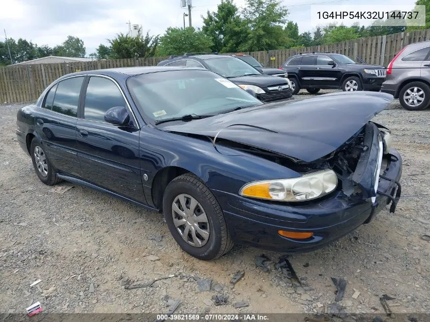 2002 Buick Lesabre Custom VIN: 1G4HP54K32U144737 Lot: 39821569