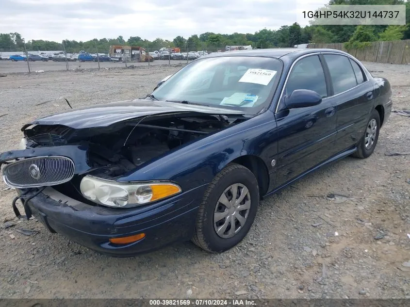 2002 Buick Lesabre Custom VIN: 1G4HP54K32U144737 Lot: 39821569