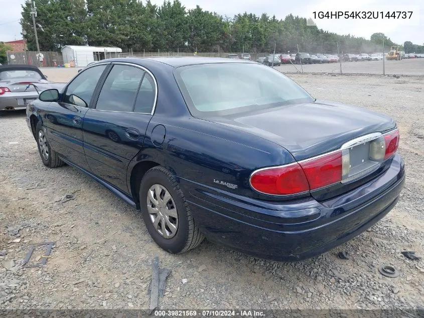 2002 Buick Lesabre Custom VIN: 1G4HP54K32U144737 Lot: 39821569