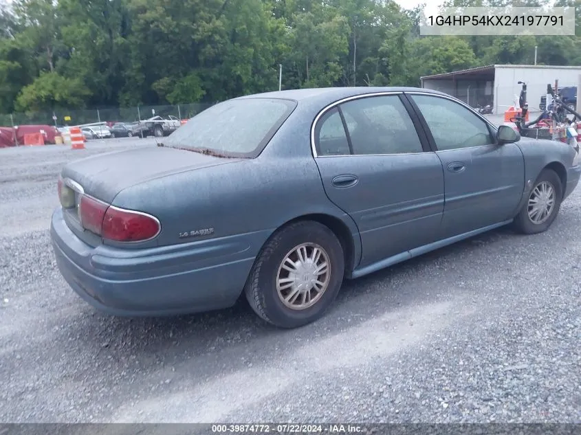 2002 Buick Lesabre Custom VIN: 1G4HP54KX24197791 Lot: 39874772