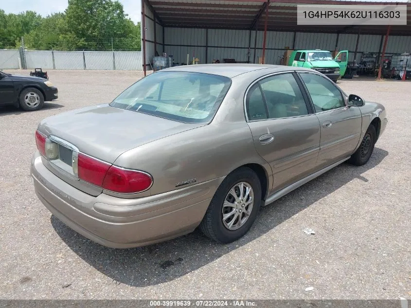 2002 Buick Lesabre Custom VIN: 1G4HP54K62U116303 Lot: 39919639