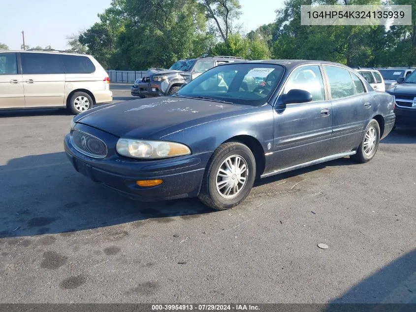 2002 Buick Lesabre Custom VIN: 1G4HP54K324135939 Lot: 39954913