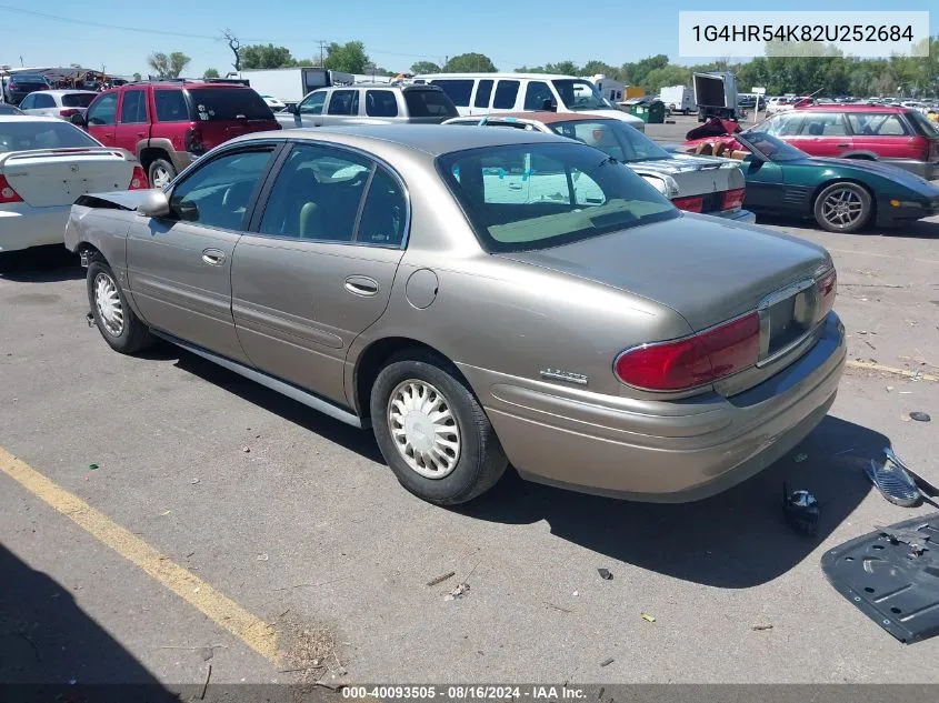 2002 Buick Lesabre Limited VIN: 1G4HR54K82U252684 Lot: 40093505