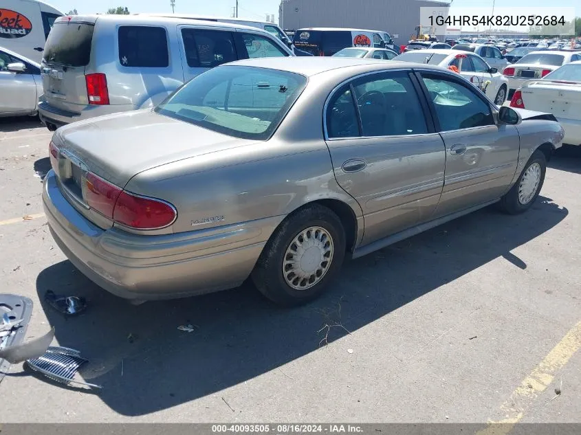 2002 Buick Lesabre Limited VIN: 1G4HR54K82U252684 Lot: 40093505