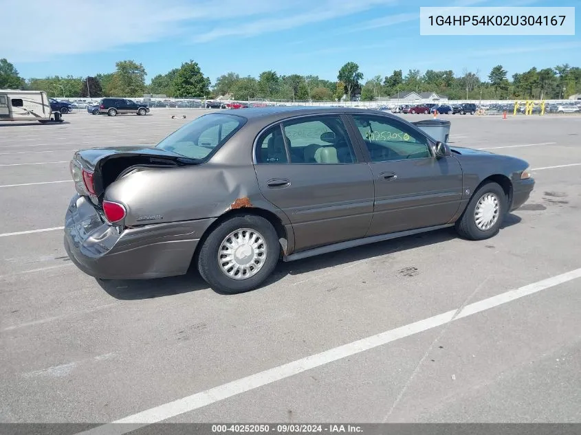 2002 Buick Lesabre Custom VIN: 1G4HP54K02U304167 Lot: 40252050