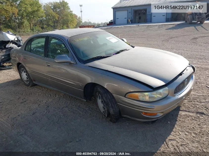 2002 Buick Lesabre Limited VIN: 1G4HR54K22U197147 Lot: 40394763