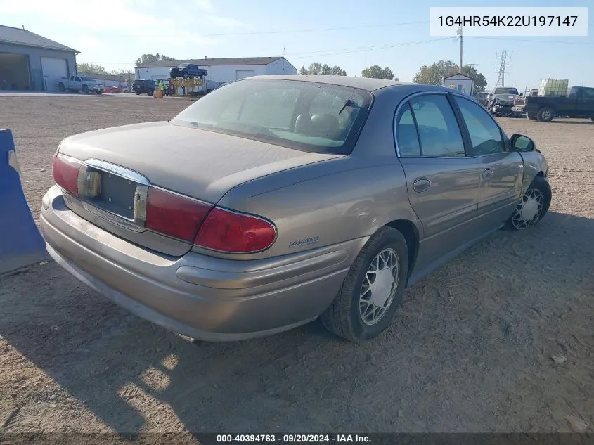 2002 Buick Lesabre Limited VIN: 1G4HR54K22U197147 Lot: 40394763