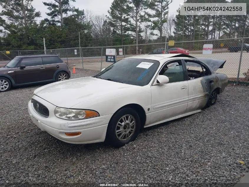 1G4HP54K024242558 2002 Buick Lesabre Custom