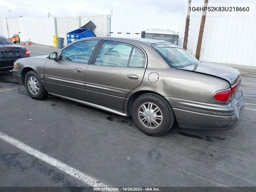 2003 Buick Lesabre Custom VIN: 1G4HP52K83U218660 Lot: 37892880