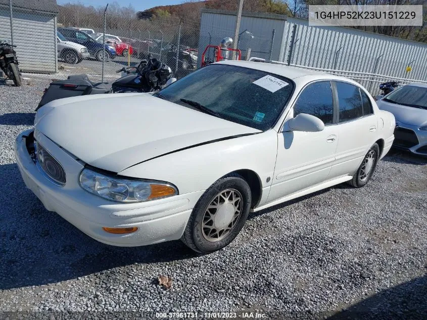 2003 Buick Lesabre Custom VIN: 1G4HP52K23U151229 Lot: 37961731