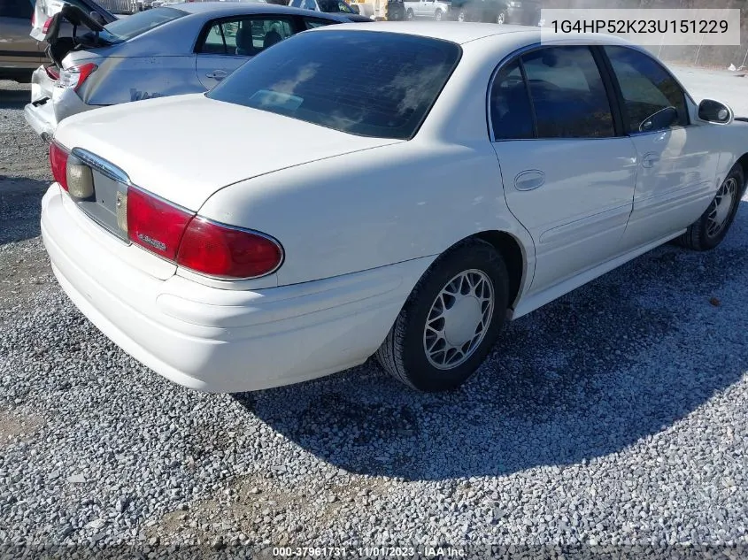 2003 Buick Lesabre Custom VIN: 1G4HP52K23U151229 Lot: 37961731