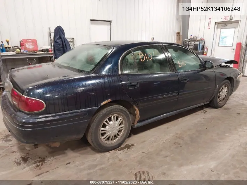 2003 Buick Lesabre Custom VIN: 1G4HP52K134106248 Lot: 37975227