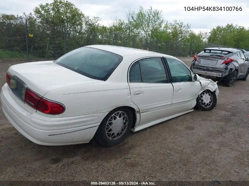 2003 Buick Lesabre Custom VIN: 1G4HP54K834100766 Lot: 39403126