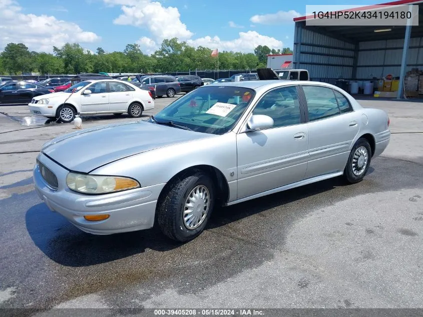 2003 Buick Lesabre Custom VIN: 1G4HP52K434194180 Lot: 39405208