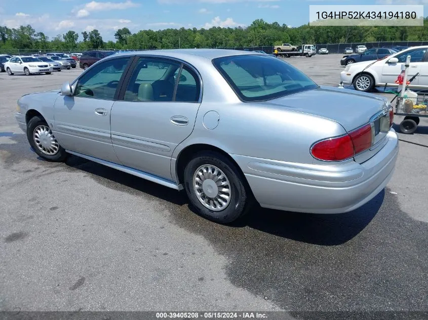 1G4HP52K434194180 2003 Buick Lesabre Custom