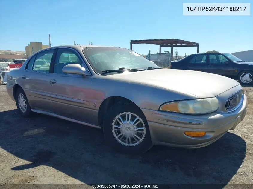 2003 Buick Lesabre Custom VIN: 1G4HP52K434188217 Lot: 39535747