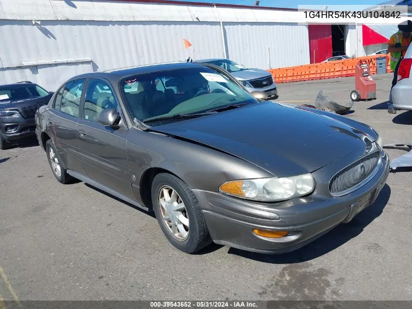 2003 Buick Lesabre Limited VIN: 1G4HR54K43U104842 Lot: 39543652