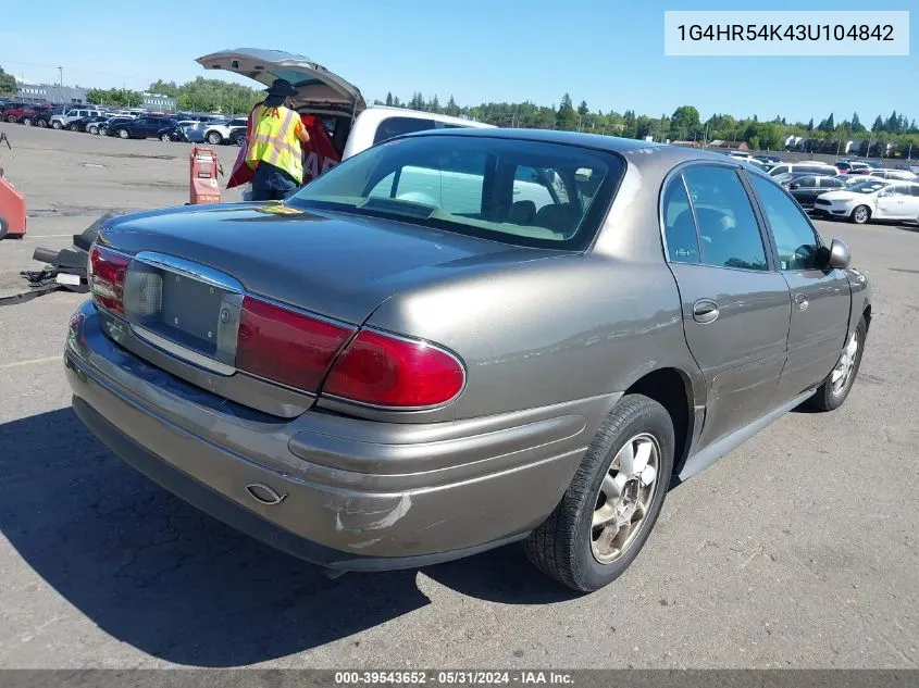 2003 Buick Lesabre Limited VIN: 1G4HR54K43U104842 Lot: 39543652