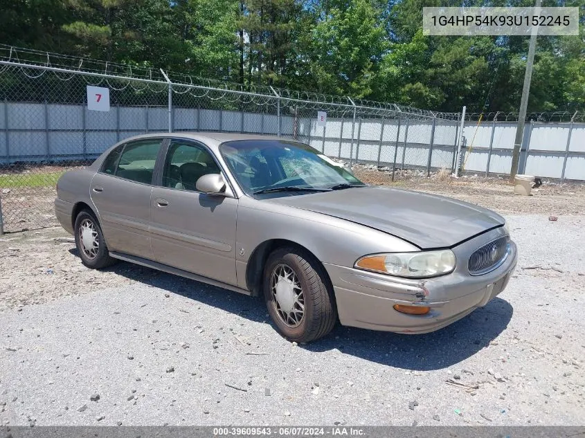 2003 Buick Lesabre Custom VIN: 1G4HP54K93U152245 Lot: 39609543