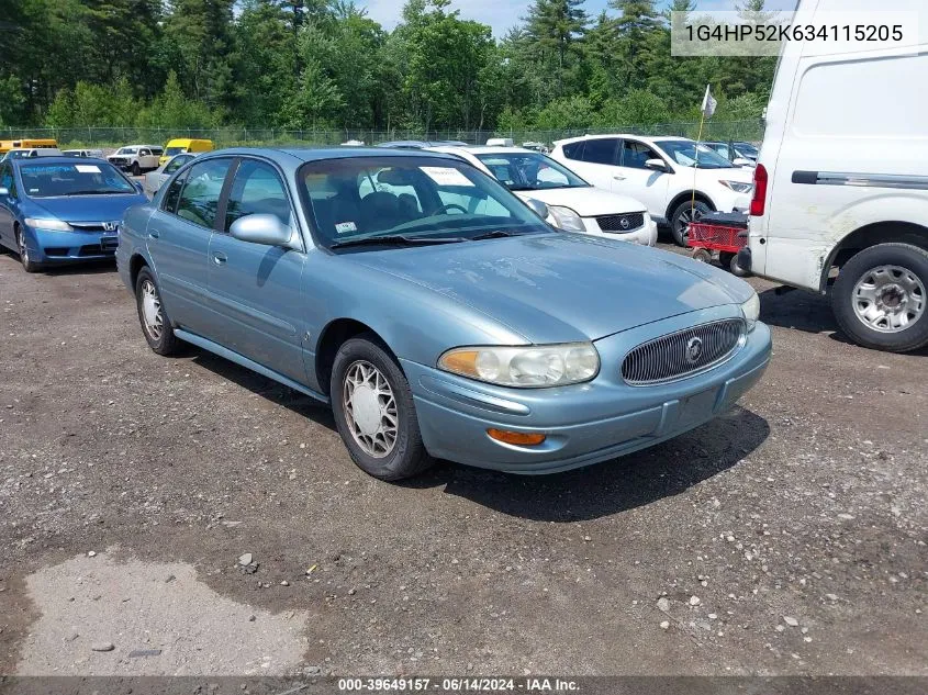 2003 Buick Lesabre Custom VIN: 1G4HP52K634115205 Lot: 39649157