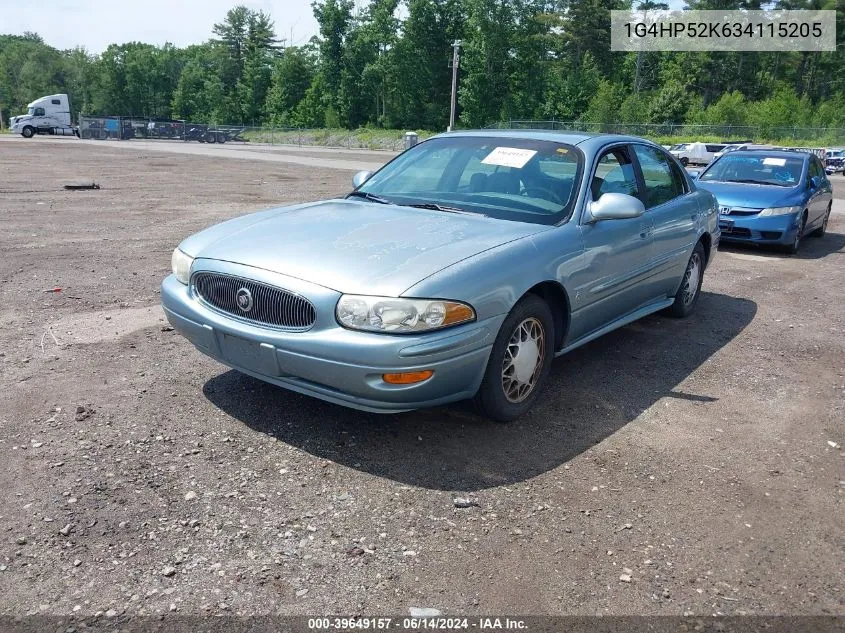 2003 Buick Lesabre Custom VIN: 1G4HP52K634115205 Lot: 39649157