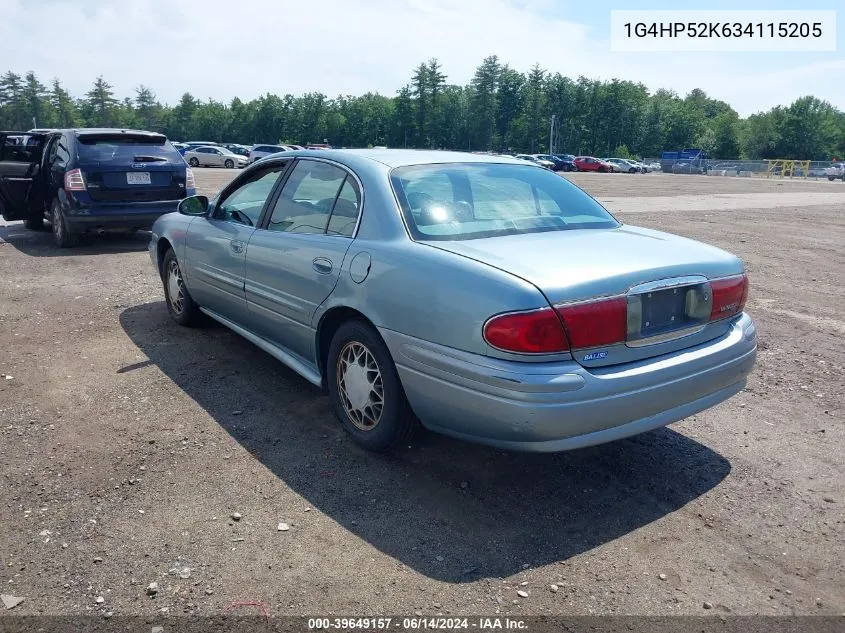 2003 Buick Lesabre Custom VIN: 1G4HP52K634115205 Lot: 39649157