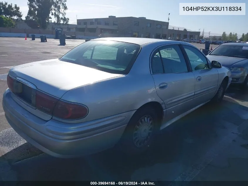 2003 Buick Lesabre Custom VIN: 1G4HP52KX3U118334 Lot: 39694168