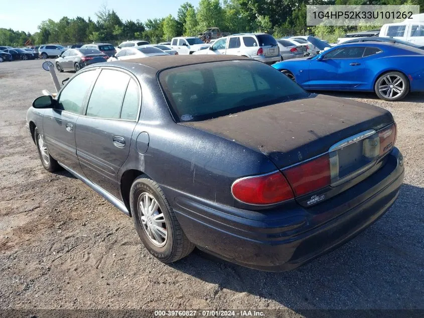 2003 Buick Lesabre Custom VIN: 1G4HP52K33U101262 Lot: 39760827