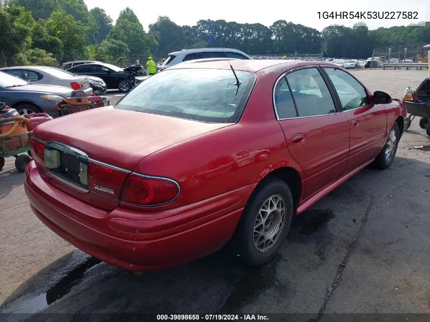 2003 Buick Lesabre Limited VIN: 1G4HR54K53U227582 Lot: 39898658