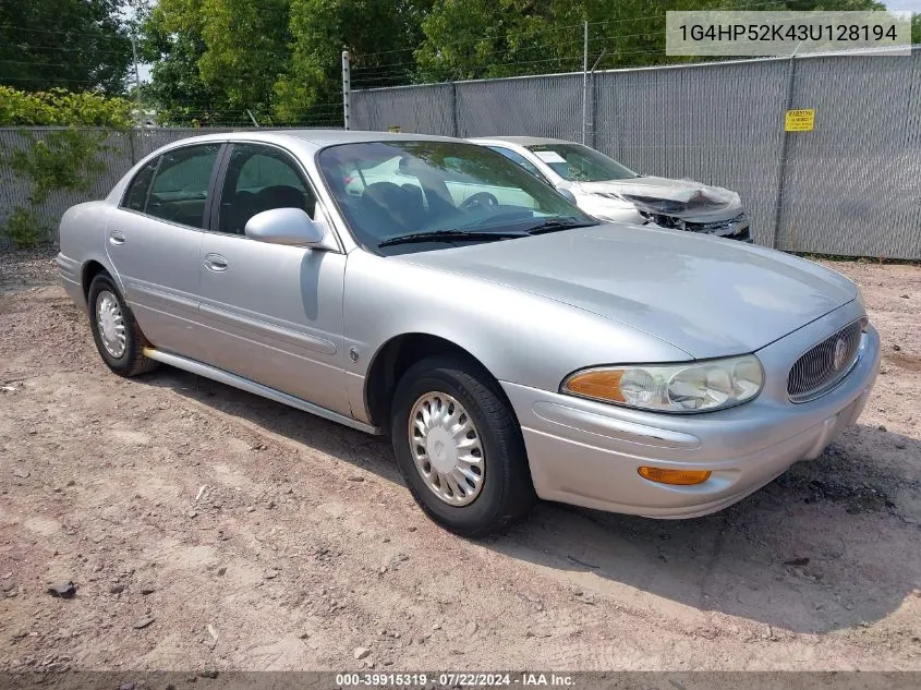 2003 Buick Lesabre Custom VIN: 1G4HP52K43U128194 Lot: 39915319