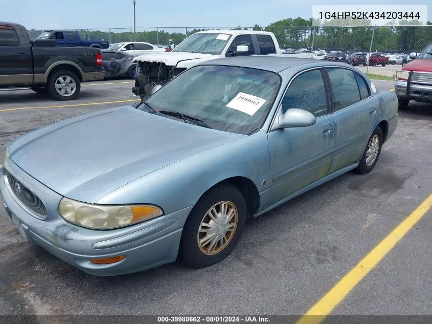 2003 Buick Lesabre Custom VIN: 1G4HP52K434203444 Lot: 39980662