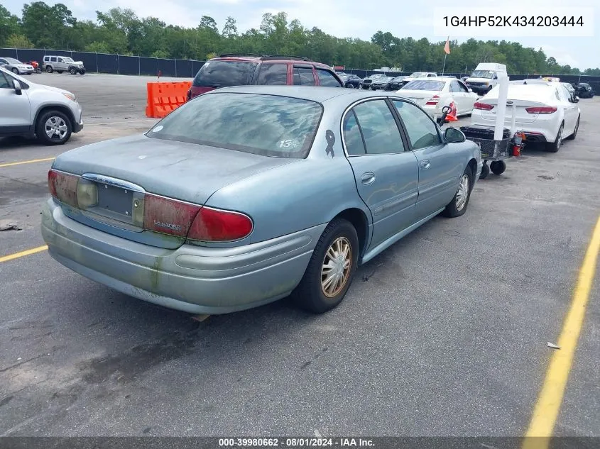 2003 Buick Lesabre Custom VIN: 1G4HP52K434203444 Lot: 39980662