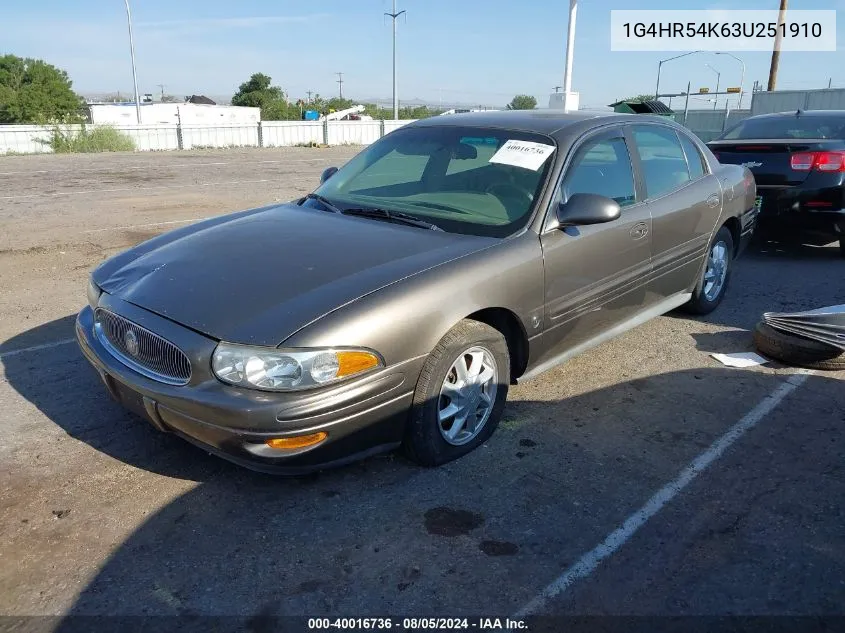 2003 Buick Lesabre Limited VIN: 1G4HR54K63U251910 Lot: 40016736