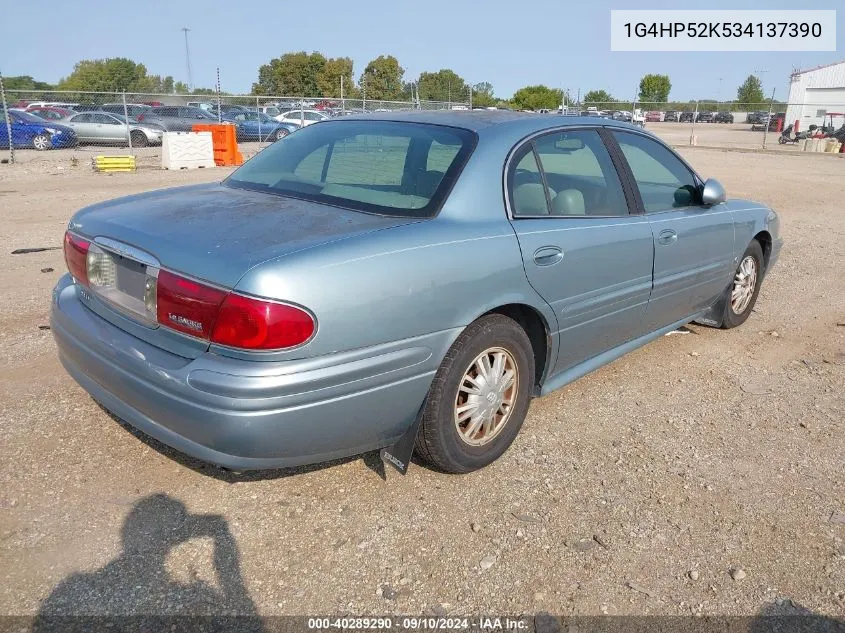 2003 Buick Lesabre Custom VIN: 1G4HP52K534137390 Lot: 40289290