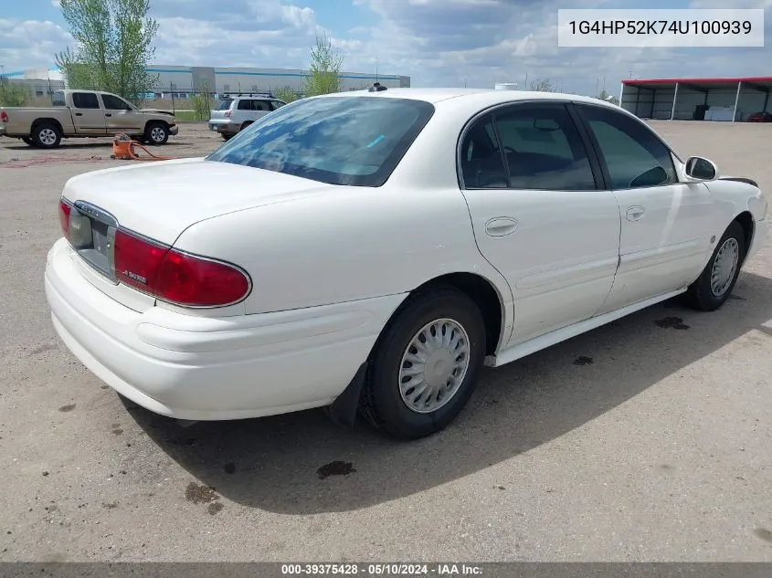 2004 Buick Lesabre Custom VIN: 1G4HP52K74U100939 Lot: 39375428