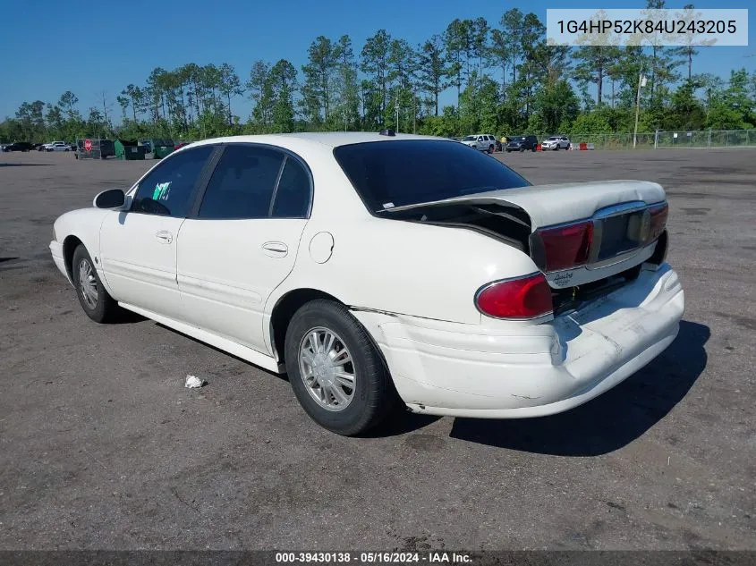 2004 Buick Lesabre Custom VIN: 1G4HP52K84U243205 Lot: 39430138