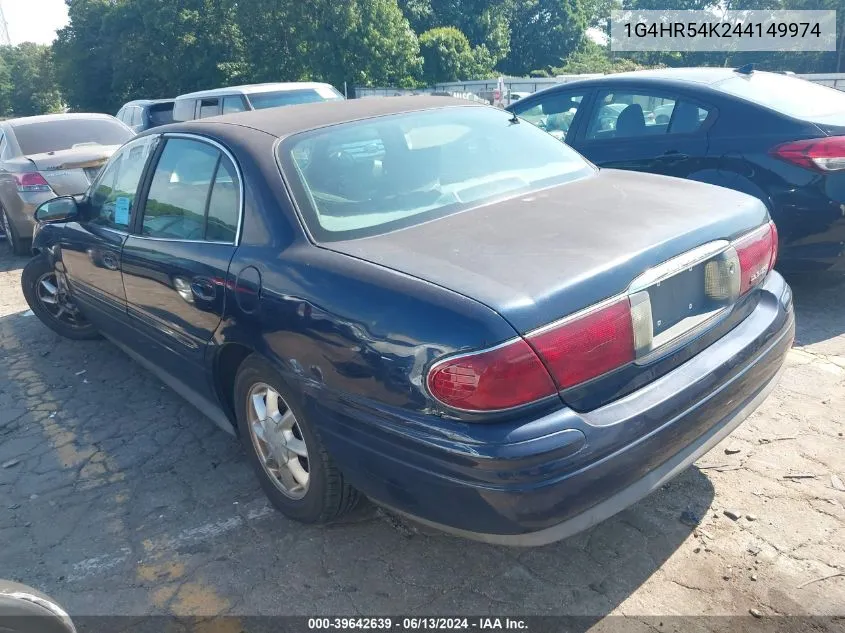 2004 Buick Lesabre Limited VIN: 1G4HR54K244149974 Lot: 39642639