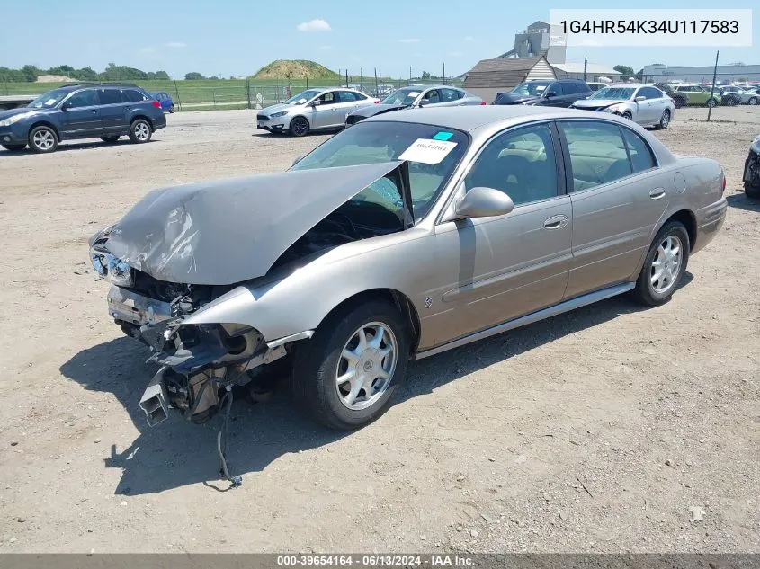 2004 Buick Lesabre Limited VIN: 1G4HR54K34U117583 Lot: 39654164